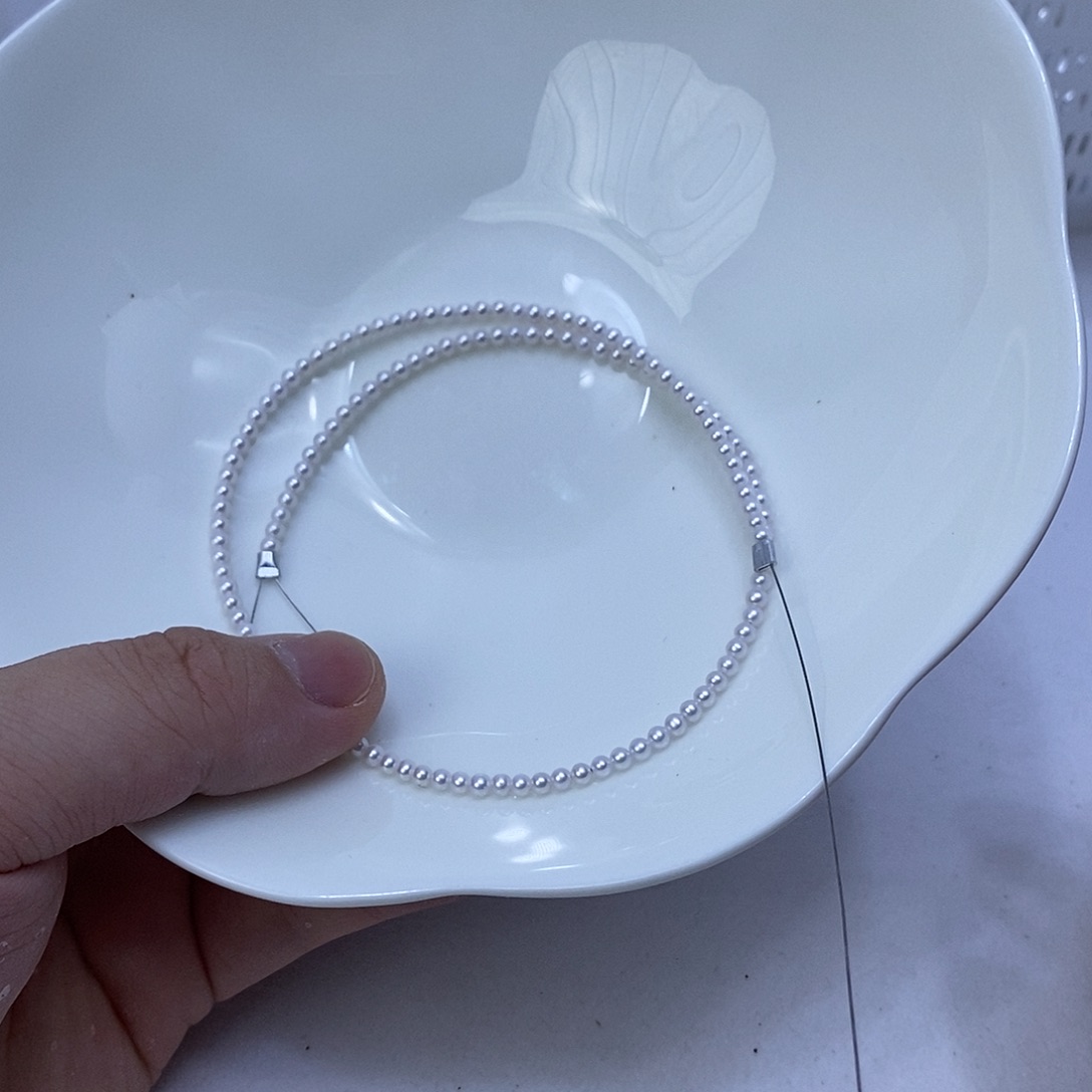 淡水珍珠银S925镶嵌颈饰