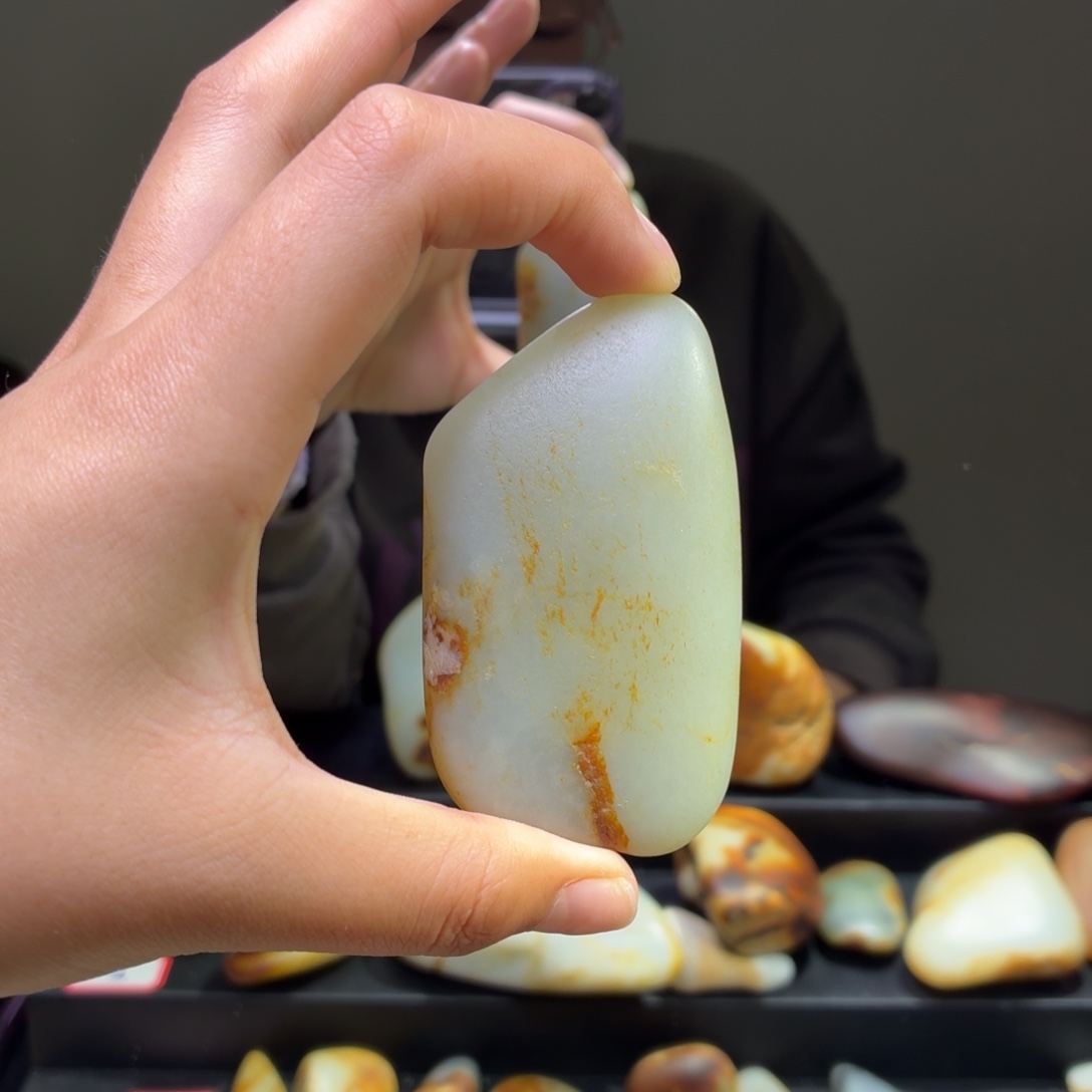 和田玉未镶嵌挂件124.8