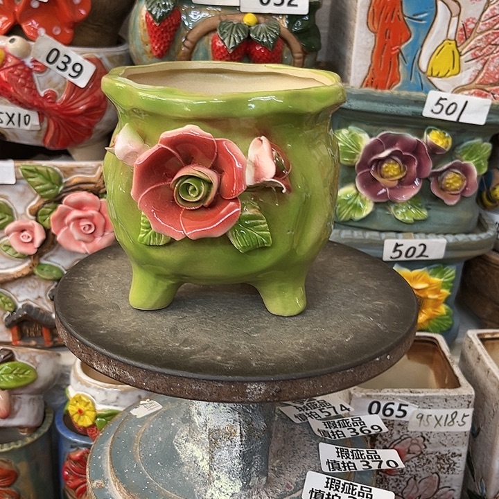 粗陶材质多肉花盆