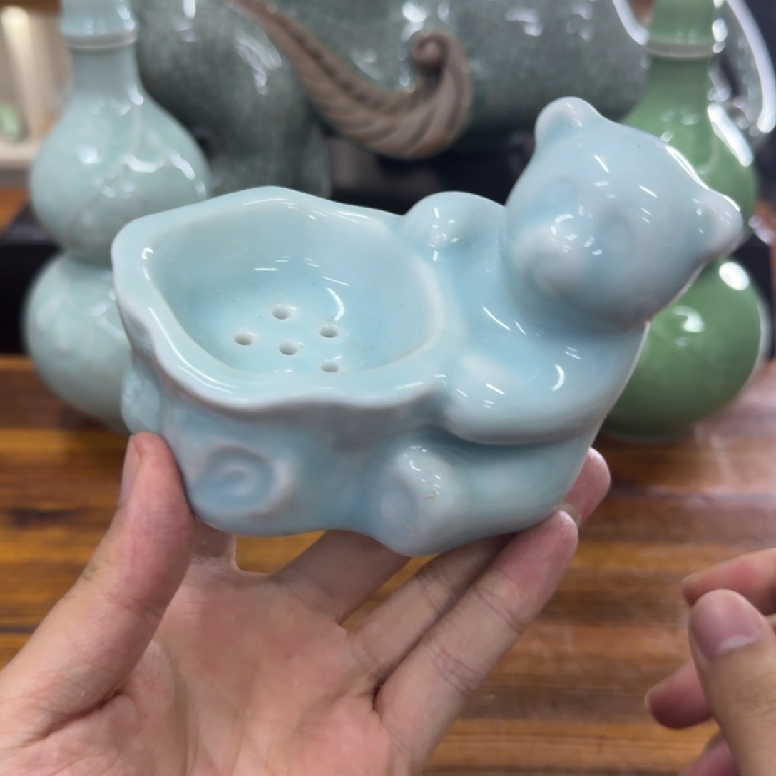 龙泉青瓷茶具微瑕7003