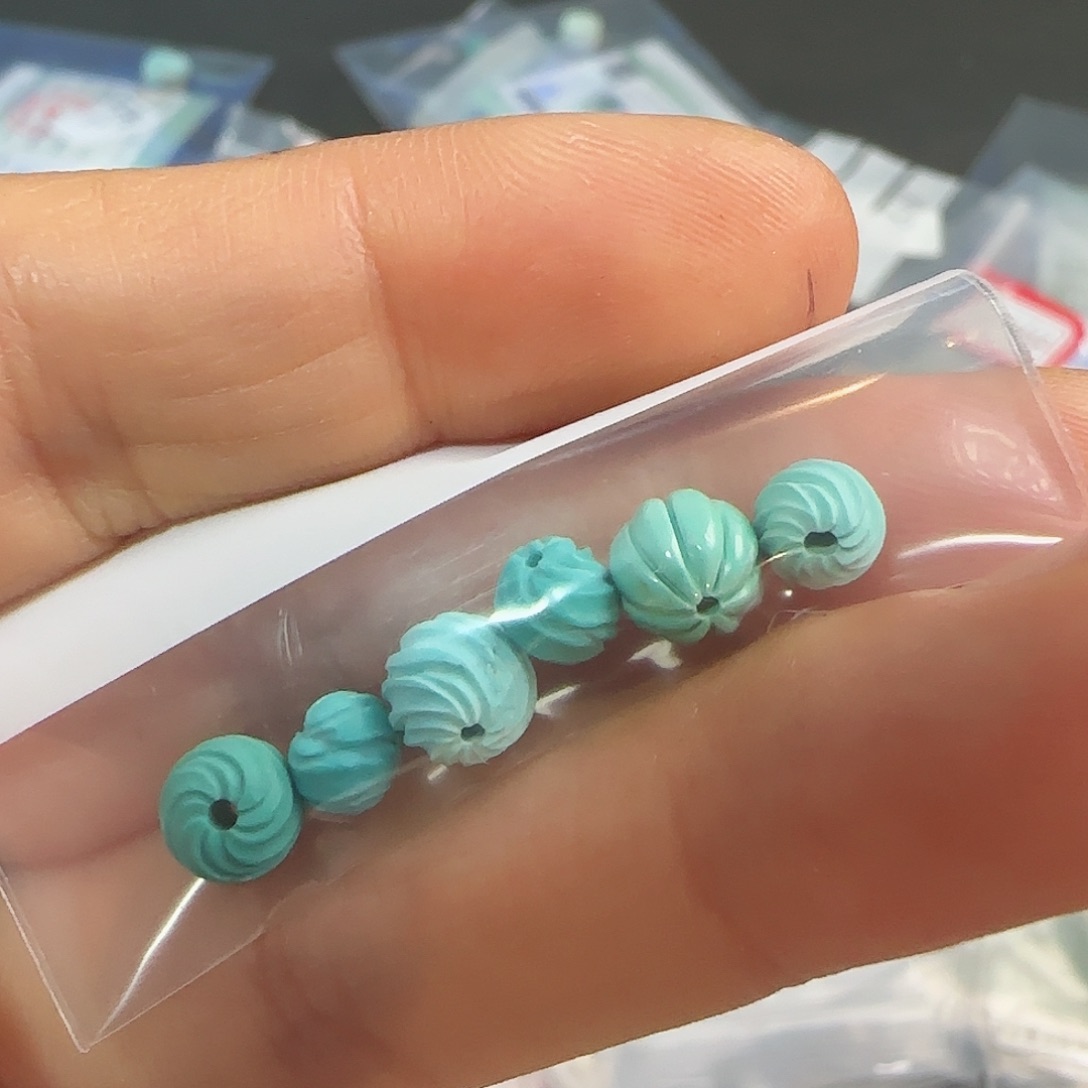 绿松石珠宝半成品未镶嵌