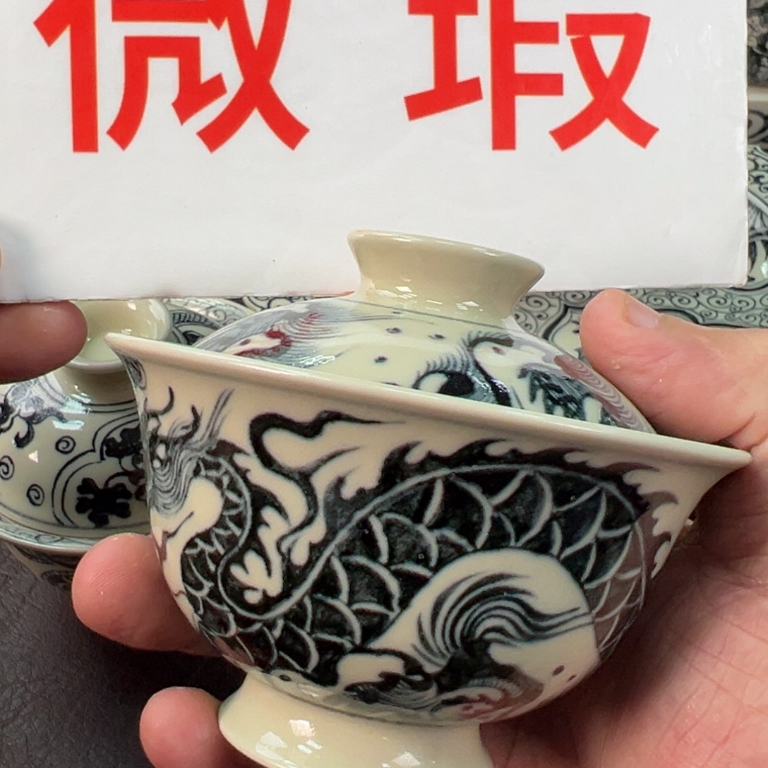 哦***…陶景德镇手工收据陶瓷