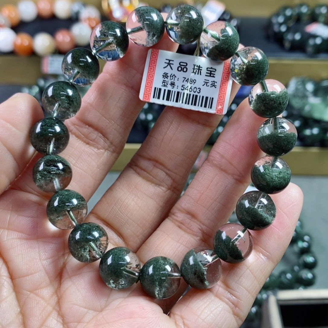 水晶手链未镶嵌绿幽灵手链54603