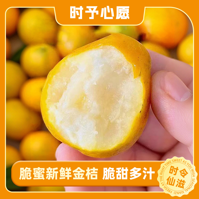 广西融安脆蜜金柑新鲜金桔当季新鲜现摘水果整箱包邮