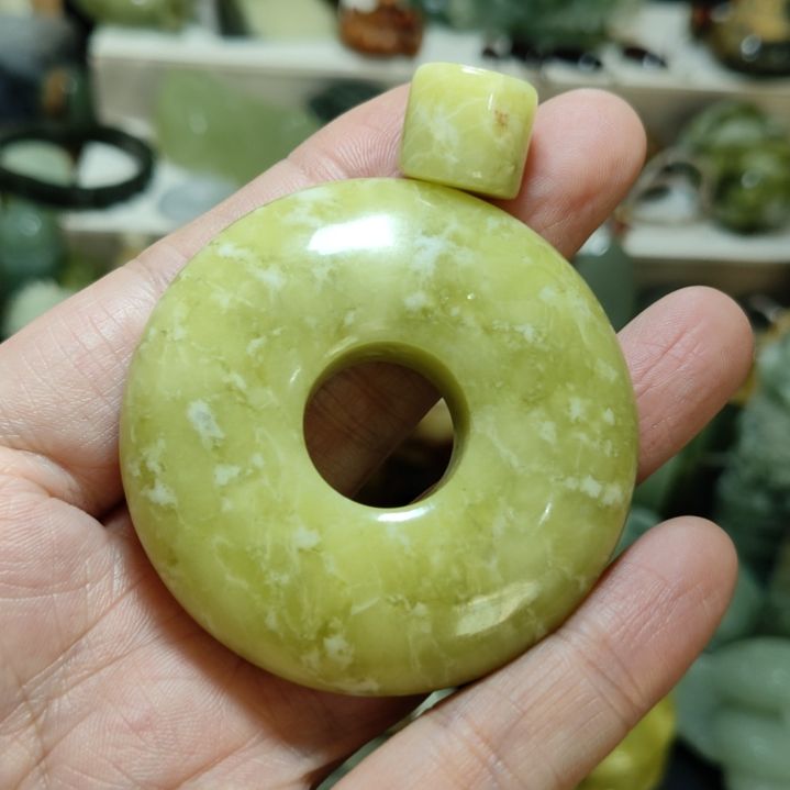 岫玉平安扣未镶嵌