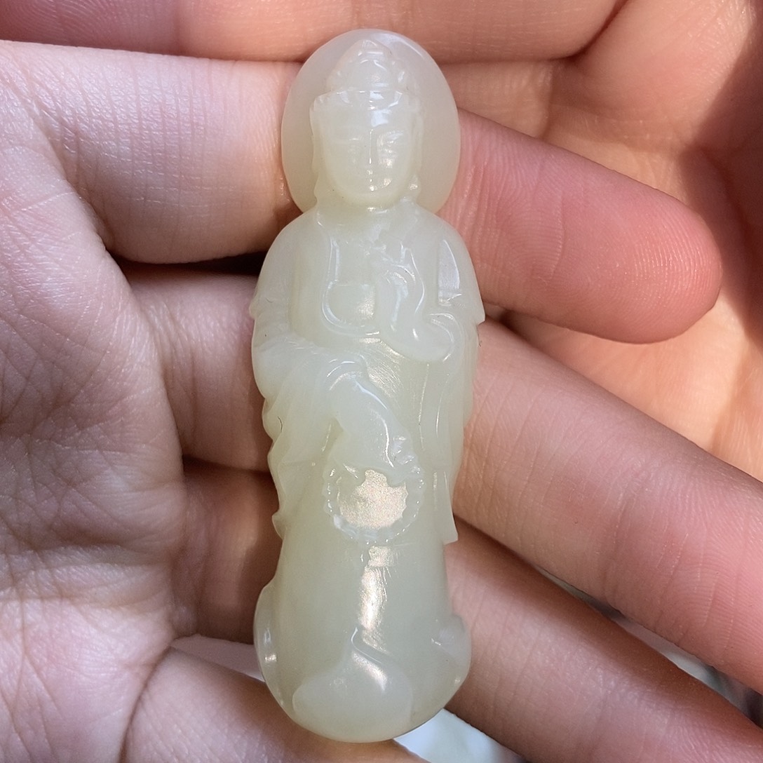 和田玉（糖玉）颈饰未镶嵌