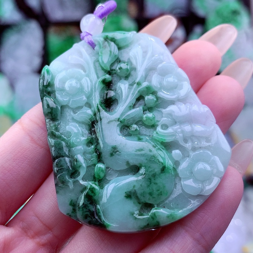 【闪购商品】翡翠颈饰未镶嵌挂件