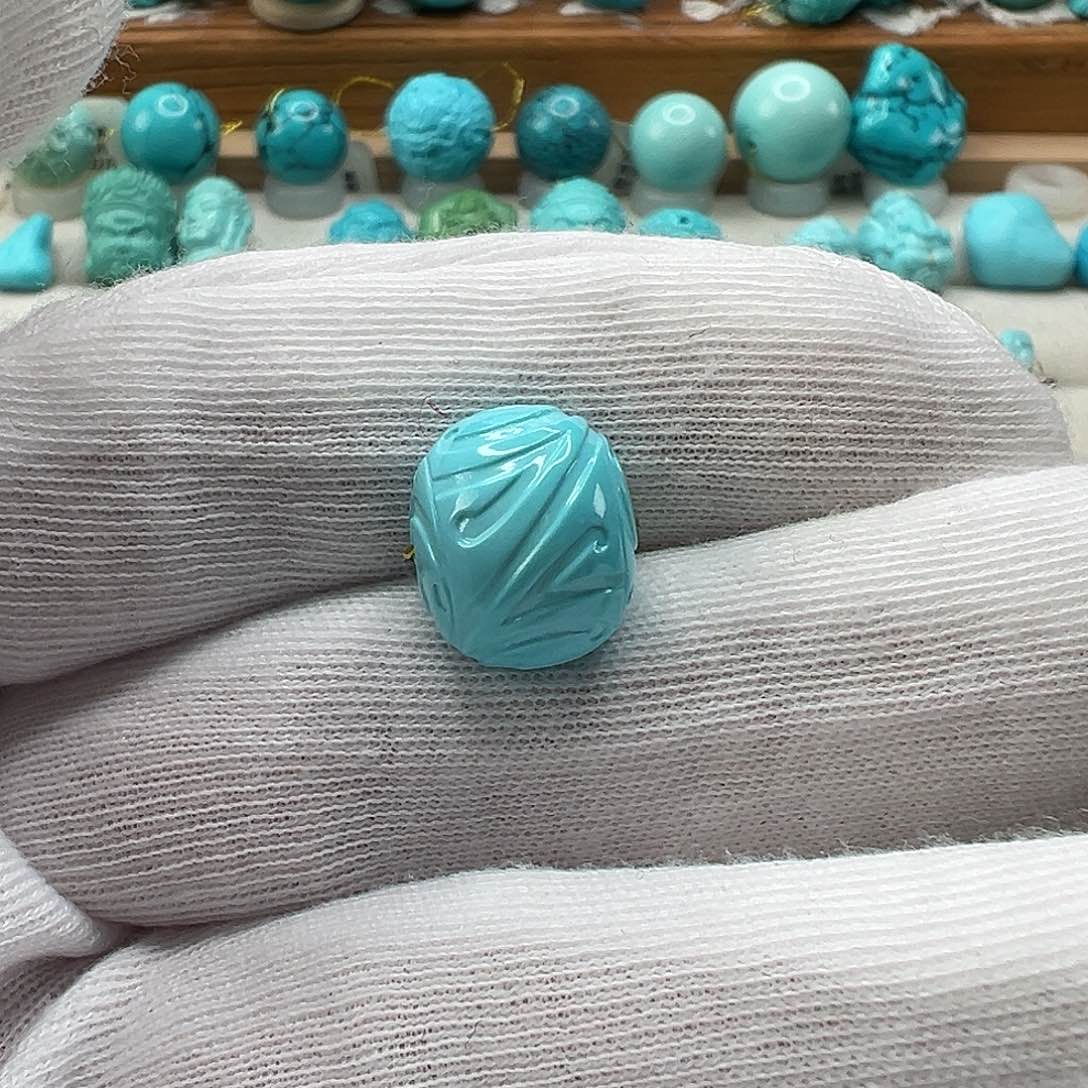 绿松石博古珠 未镶嵌