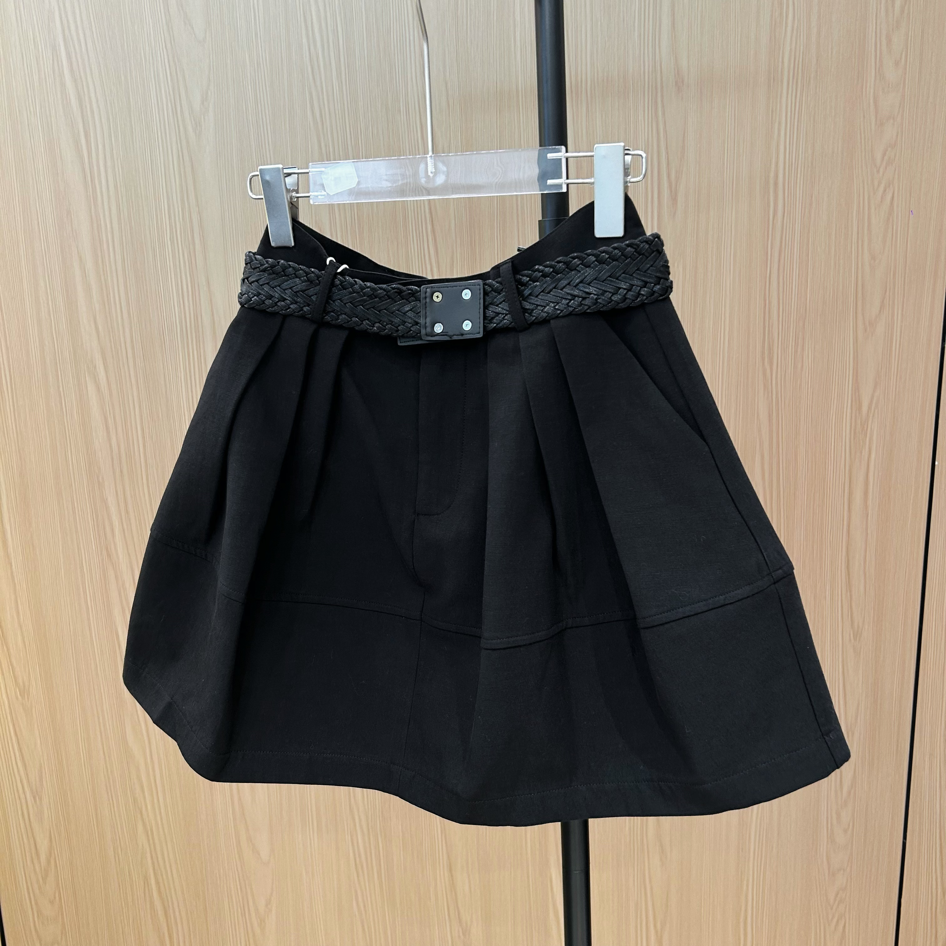 秋季新品老钱精致小众miu系高级蓬蓬裙（配腰带）