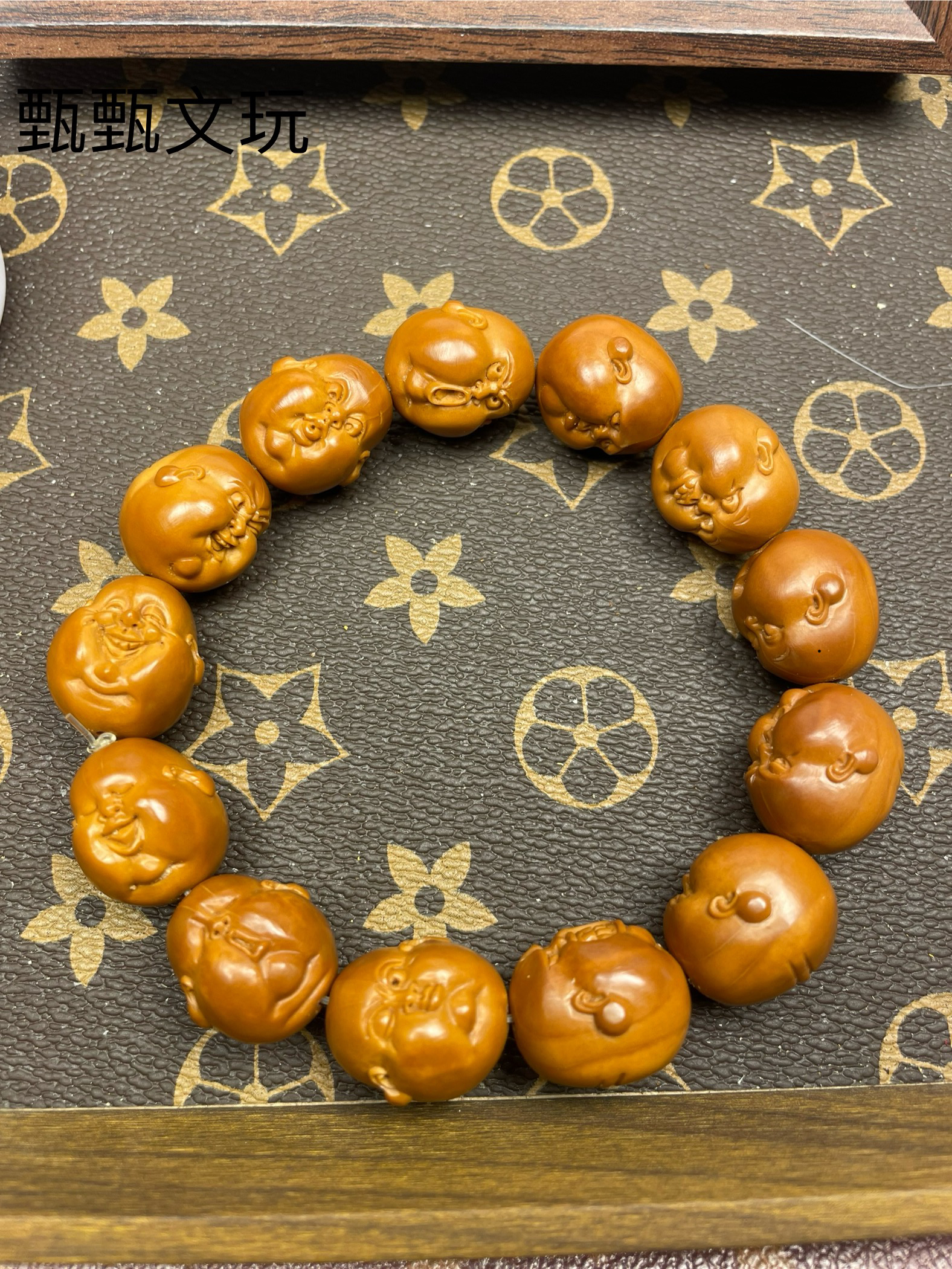 橄榄雕刻（百态）生活如浪里行舟 心态最重要 人生百态