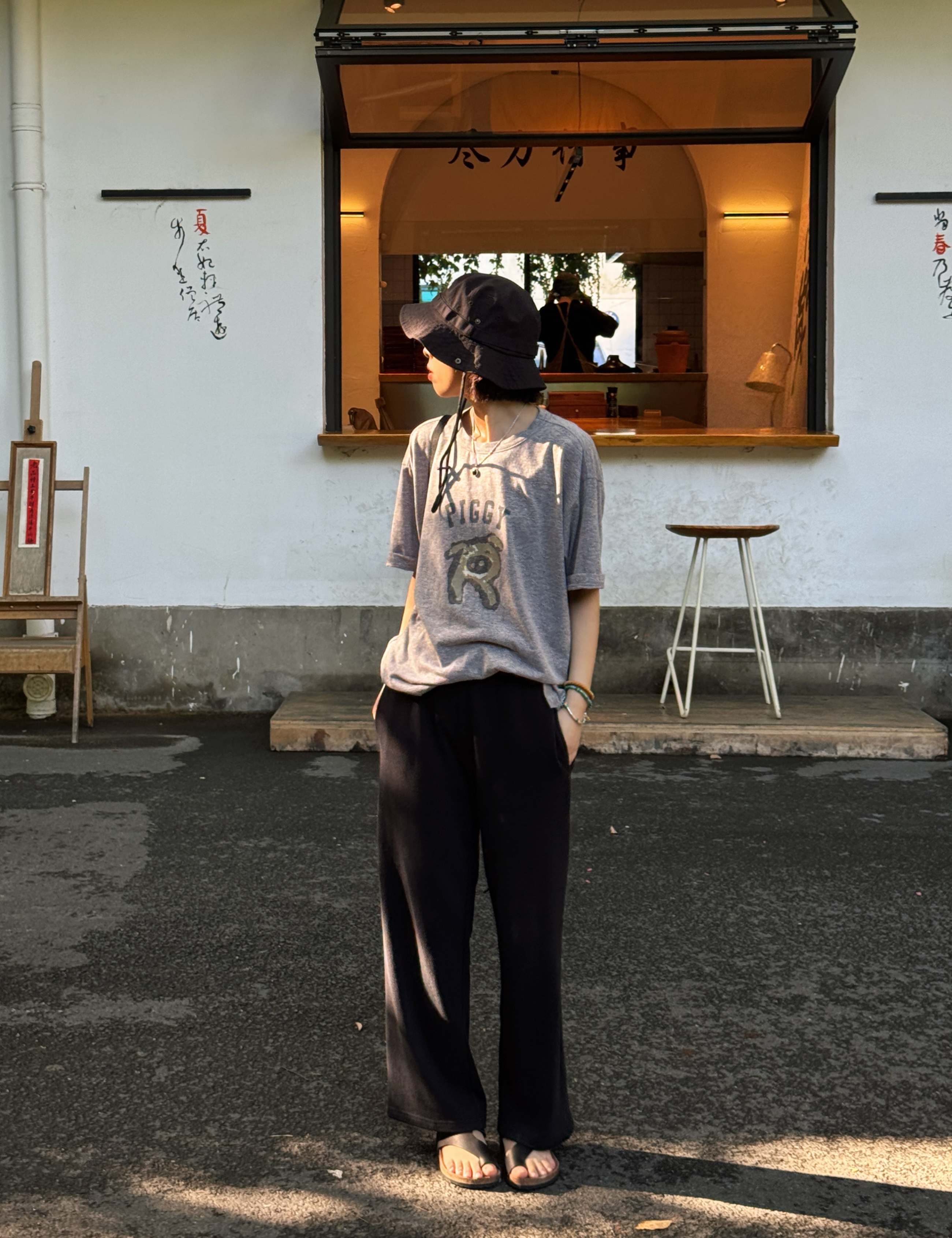 浪清/女装推荐 弗妮茜休闲舒适直筒裤160136#