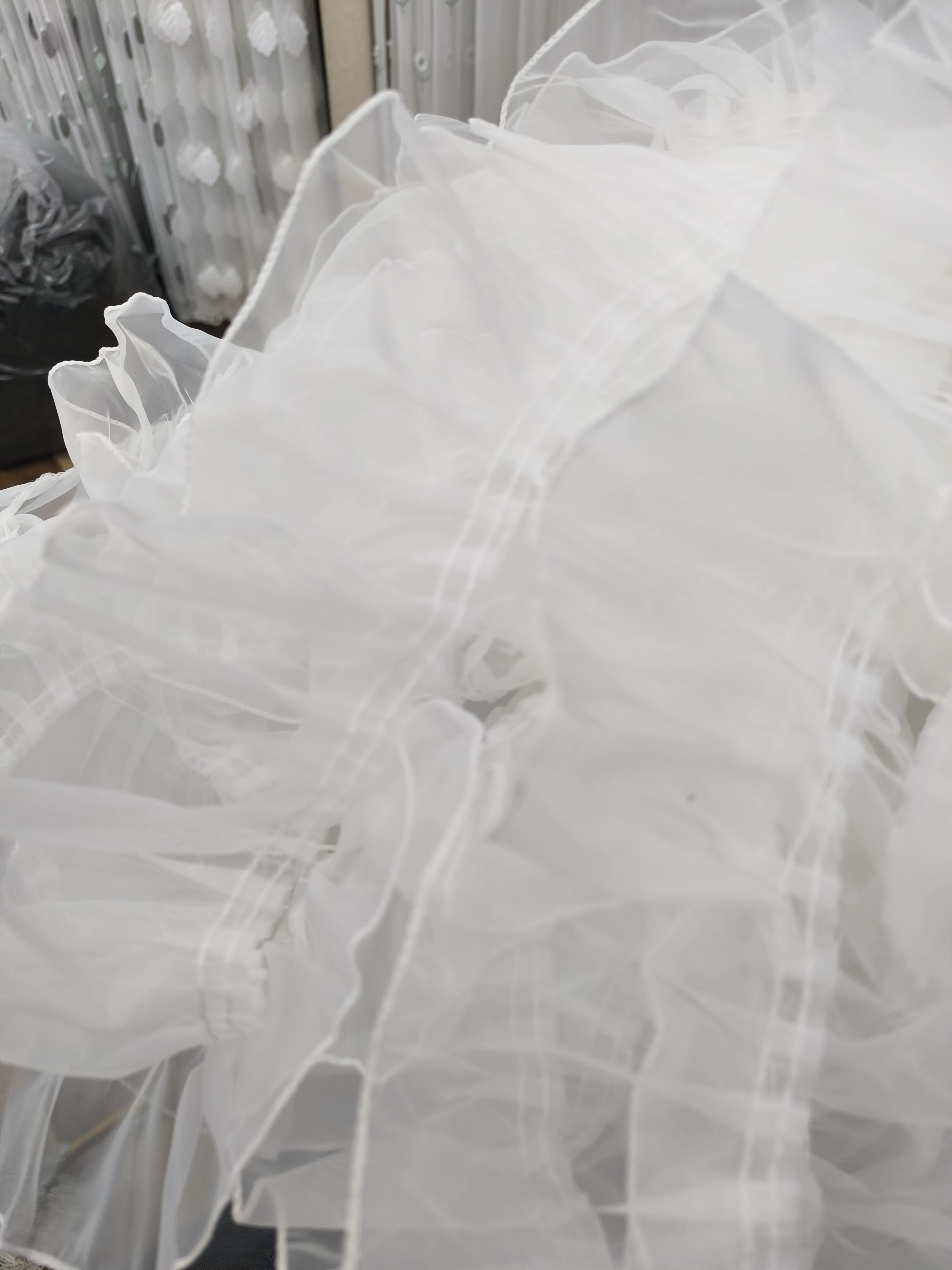 欧根纱木耳边9公分，窗帘花边辅料