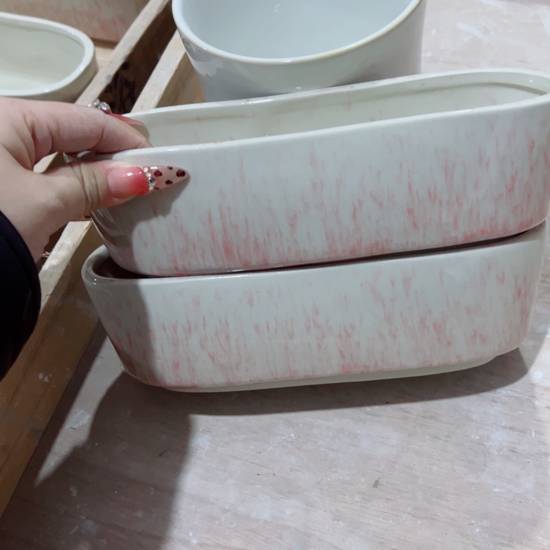 有孔，陶瓷花盆满10米包邮发货