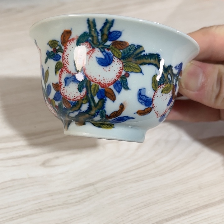 瓷片/////景德镇陶瓷杯子。绿。