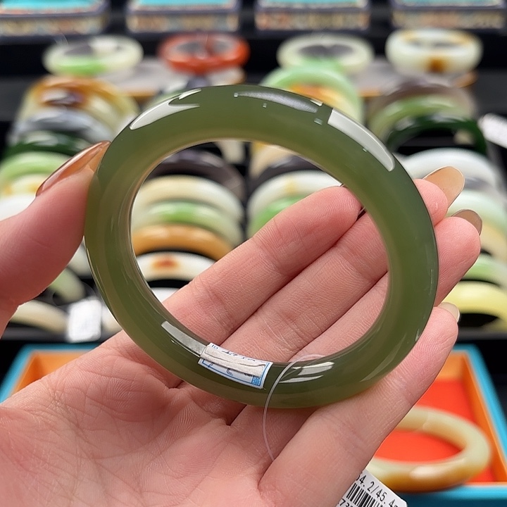 和田玉（糖玉）未镶嵌手镯54.2