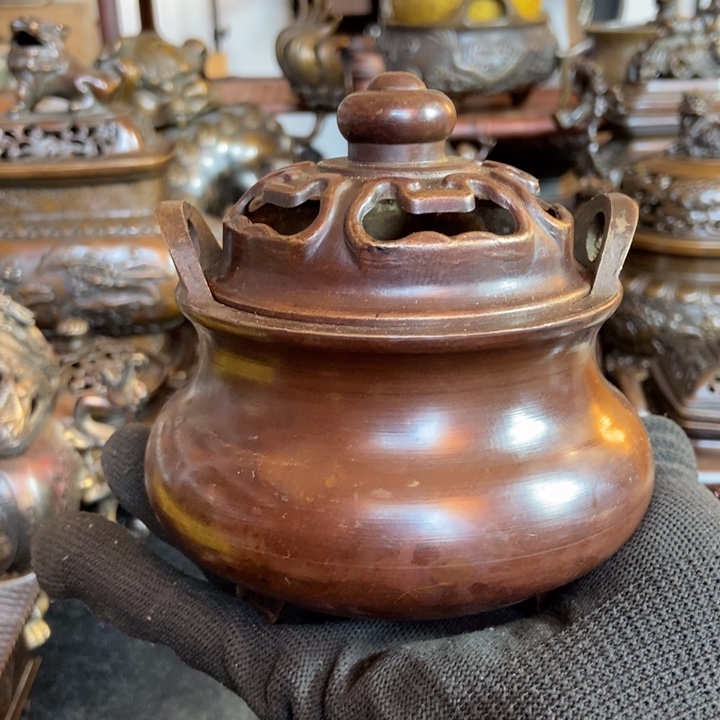 铜器工艺品摆件香炉摆件