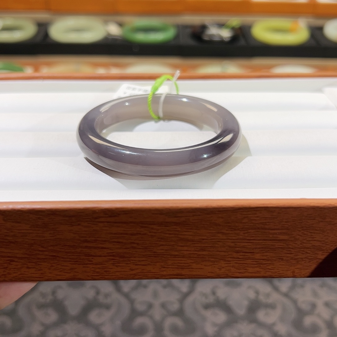 和田玉手镯未镶嵌  【浓葡萄紫】