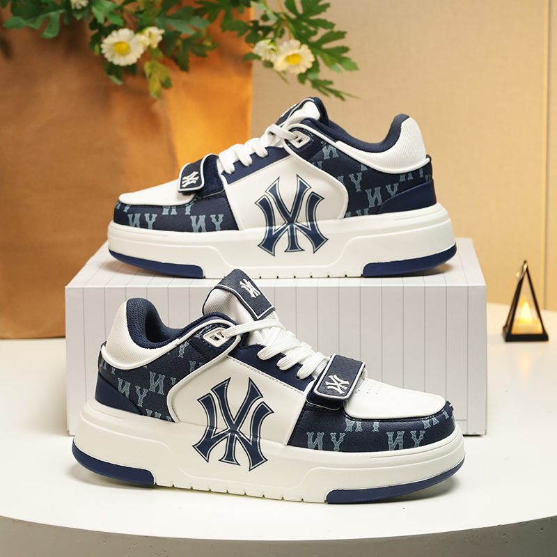 潮牌洋基队男女同款学长百搭时尚休闲板鞋厚底增高情侣增高鞋