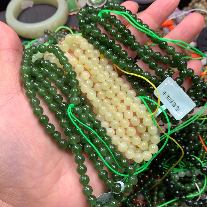 和田玉未镶嵌手链133