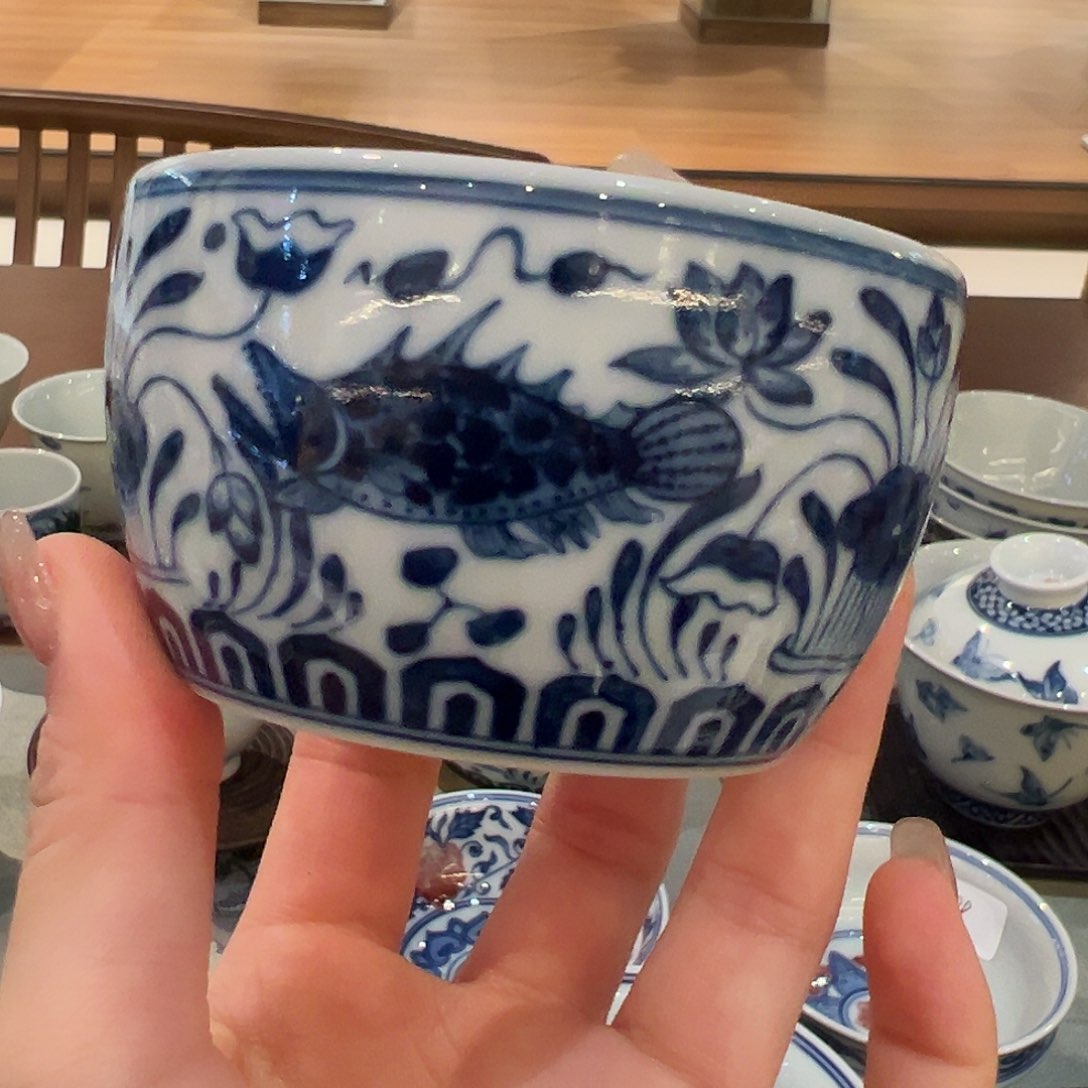 钟家窑鱼藻缸杯杯杯杯