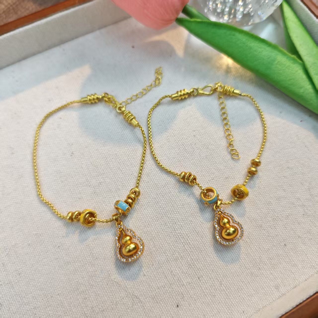 铜合金珐琅手链 《网红葫芦》转转葫芦设计手链(多样发其一) DA10