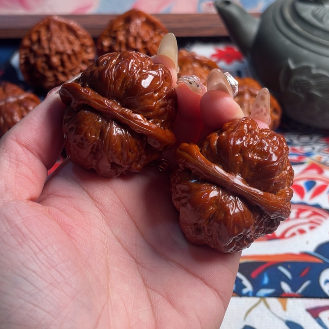 吊坠文玩核桃蛤蟆头43