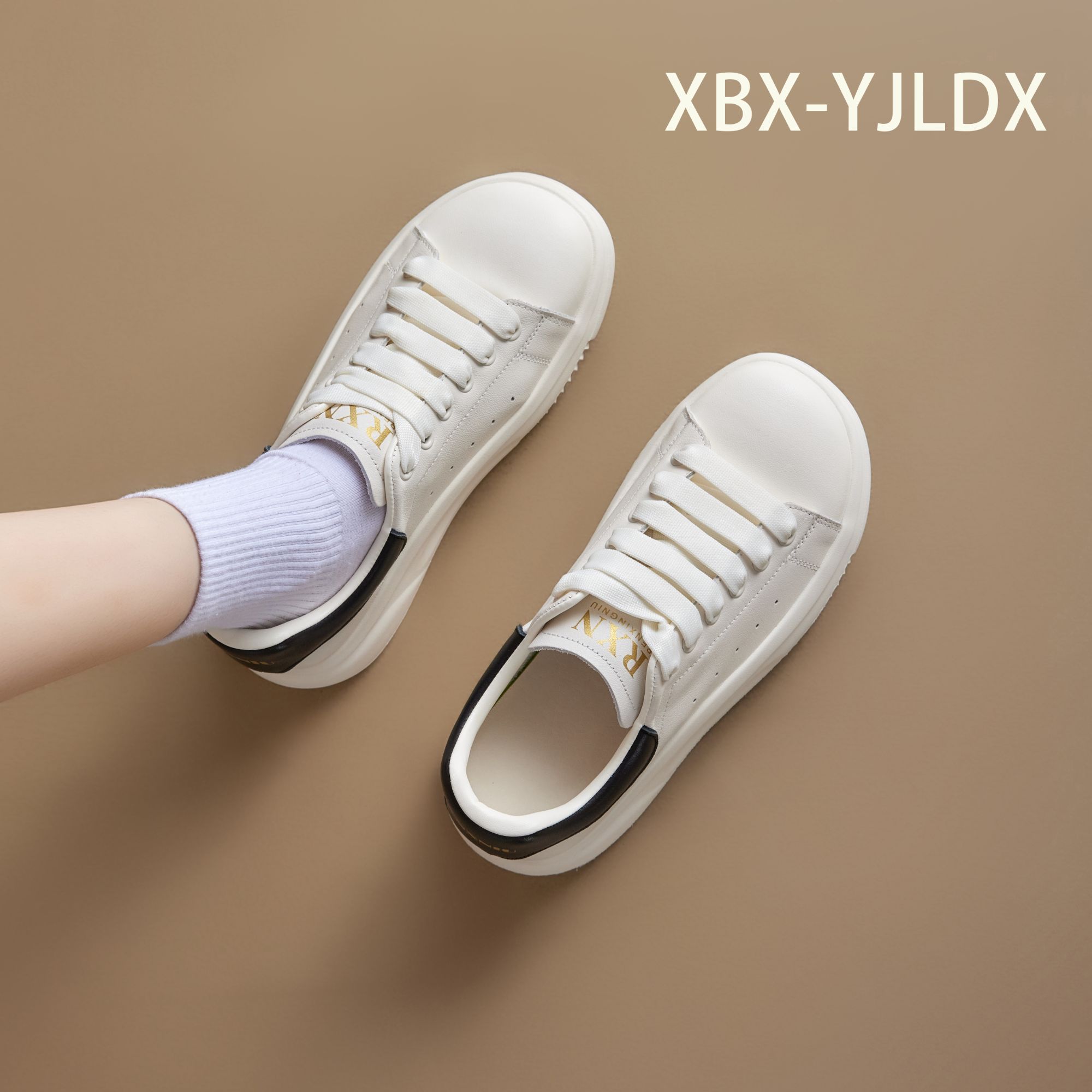 头层牛皮软底小白鞋女四季款XBX-YJLDX经典麦昆休闲鞋时尚百搭