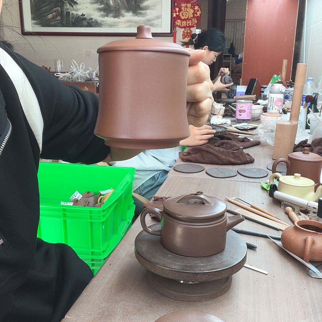 紫砂茶壶紫泥瑕疵400cc