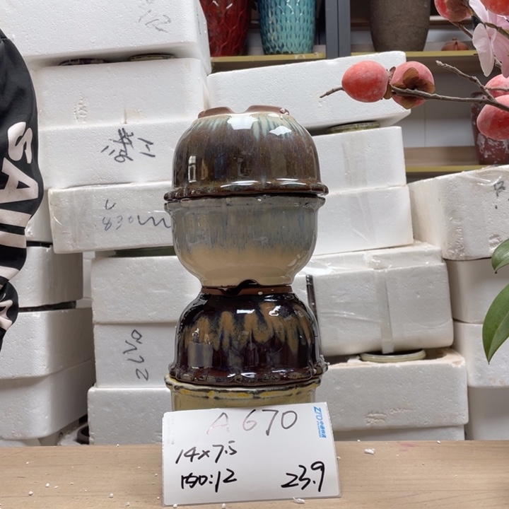 粗陶多肉花盆微瑕670