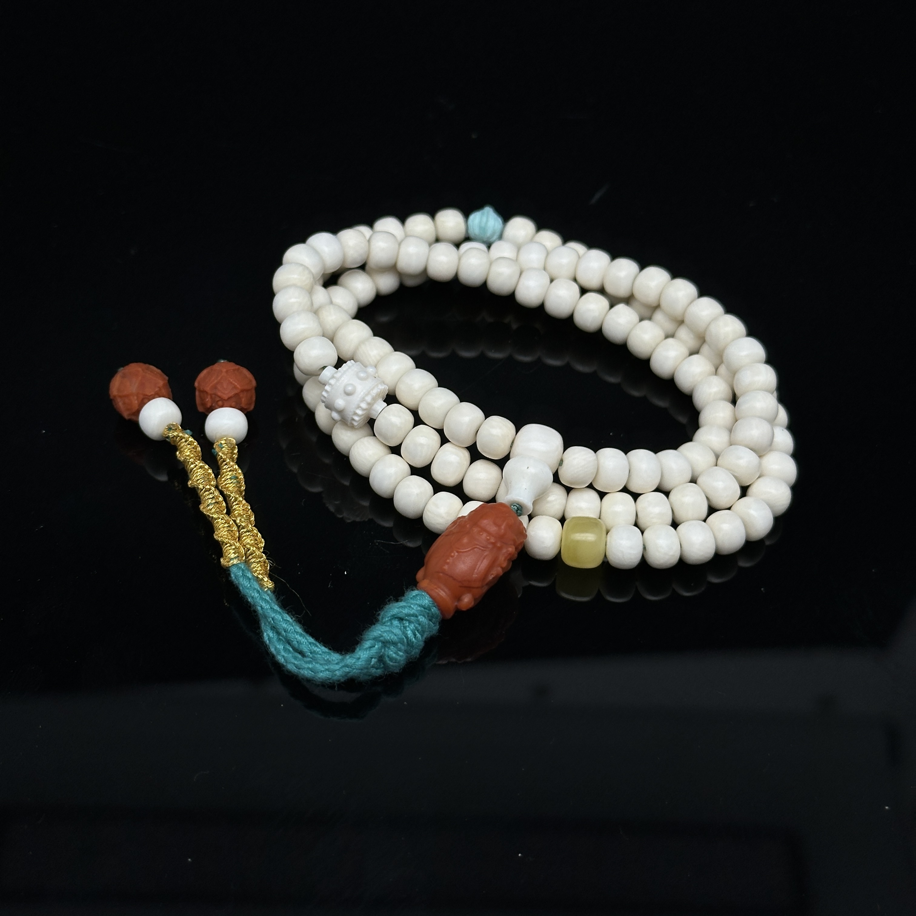 B0226GMD229猛犸象牙108粒老型diy项链