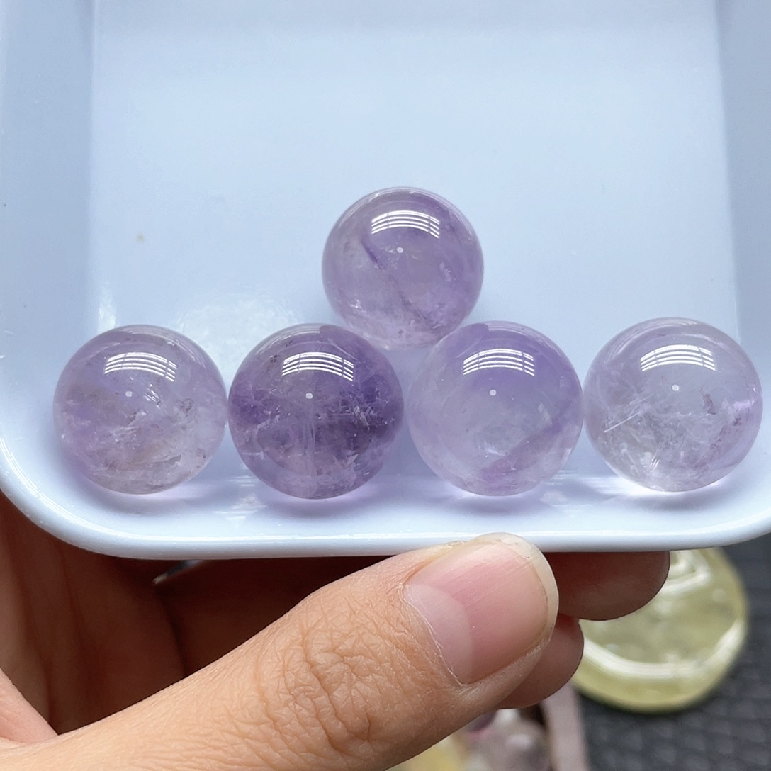 未镶嵌珠宝半成品水晶36玻利维亚紫单株卡2.0mm