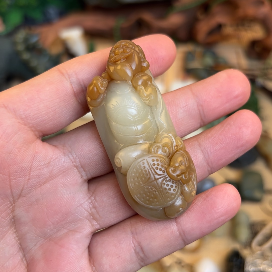 和田玉手绳未镶嵌文**道