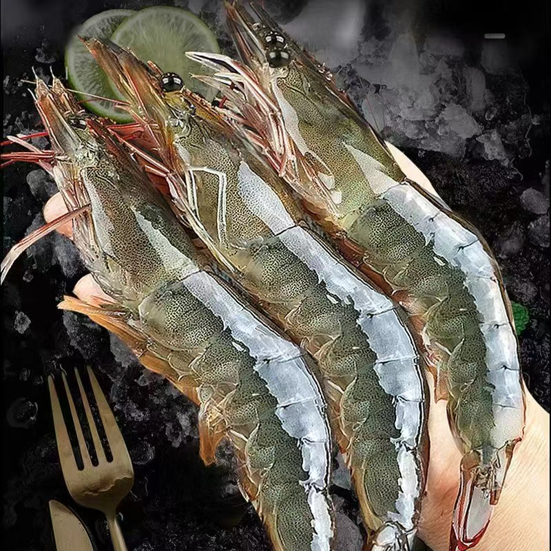  【海水大虾】肉质鲜甜脆嫩 海洋大虾70-80只 一箱四斤多仓发货顺丰次日达