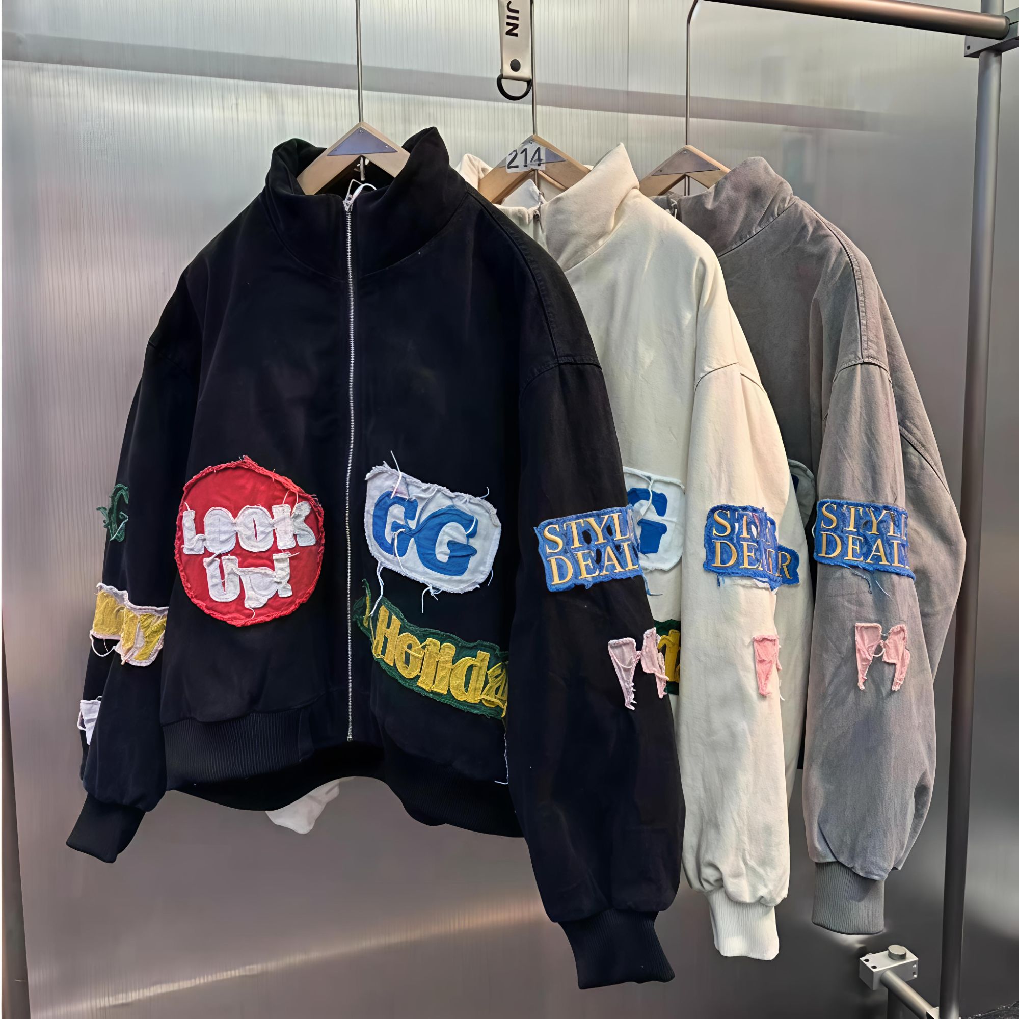 李先森潮牌软牛仔羽绒服百搭时尚保暖情侣3891/B0