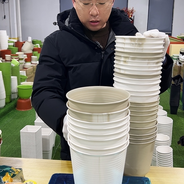 微瑕高陶口18高18混色10只无托