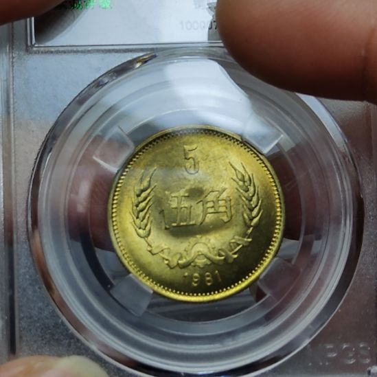 81年长城币五角评级币