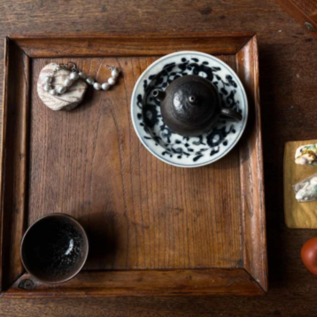 青花～手工绘画 可做壶承