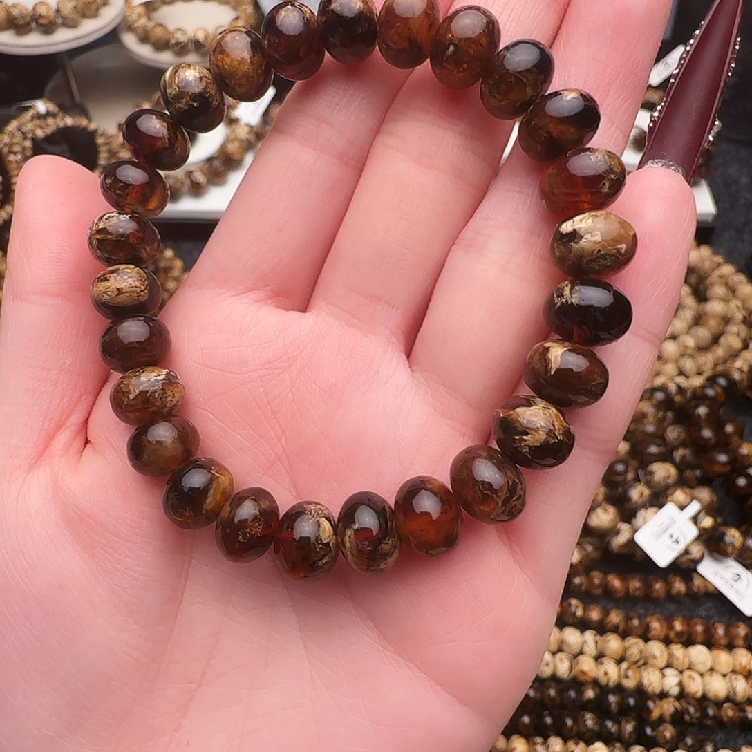 琥珀未镶嵌手链抚顺琥珀