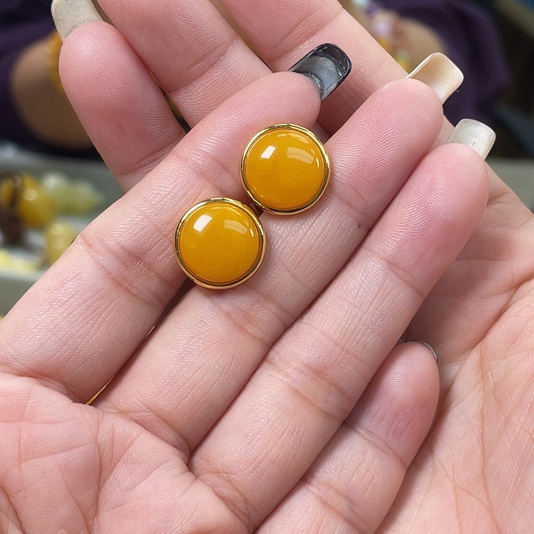 琥珀银S925镶嵌珠宝奇石多样性发其一h