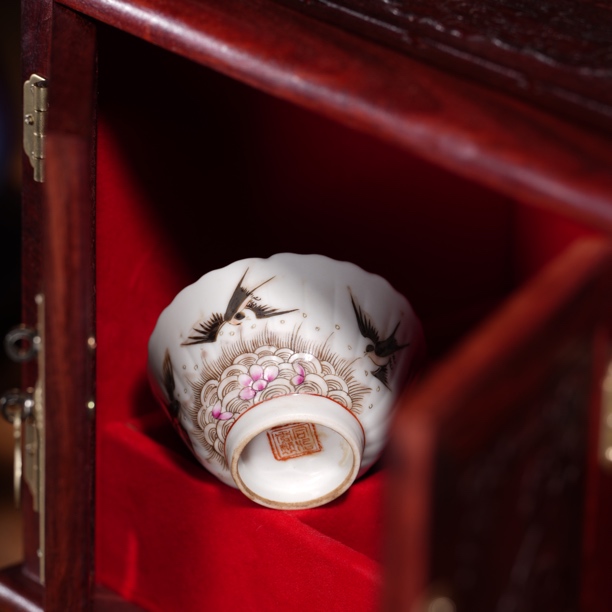 107 清同治 老粉彩海晏河清收藏品 文物商店 古董家具 古代艺术品