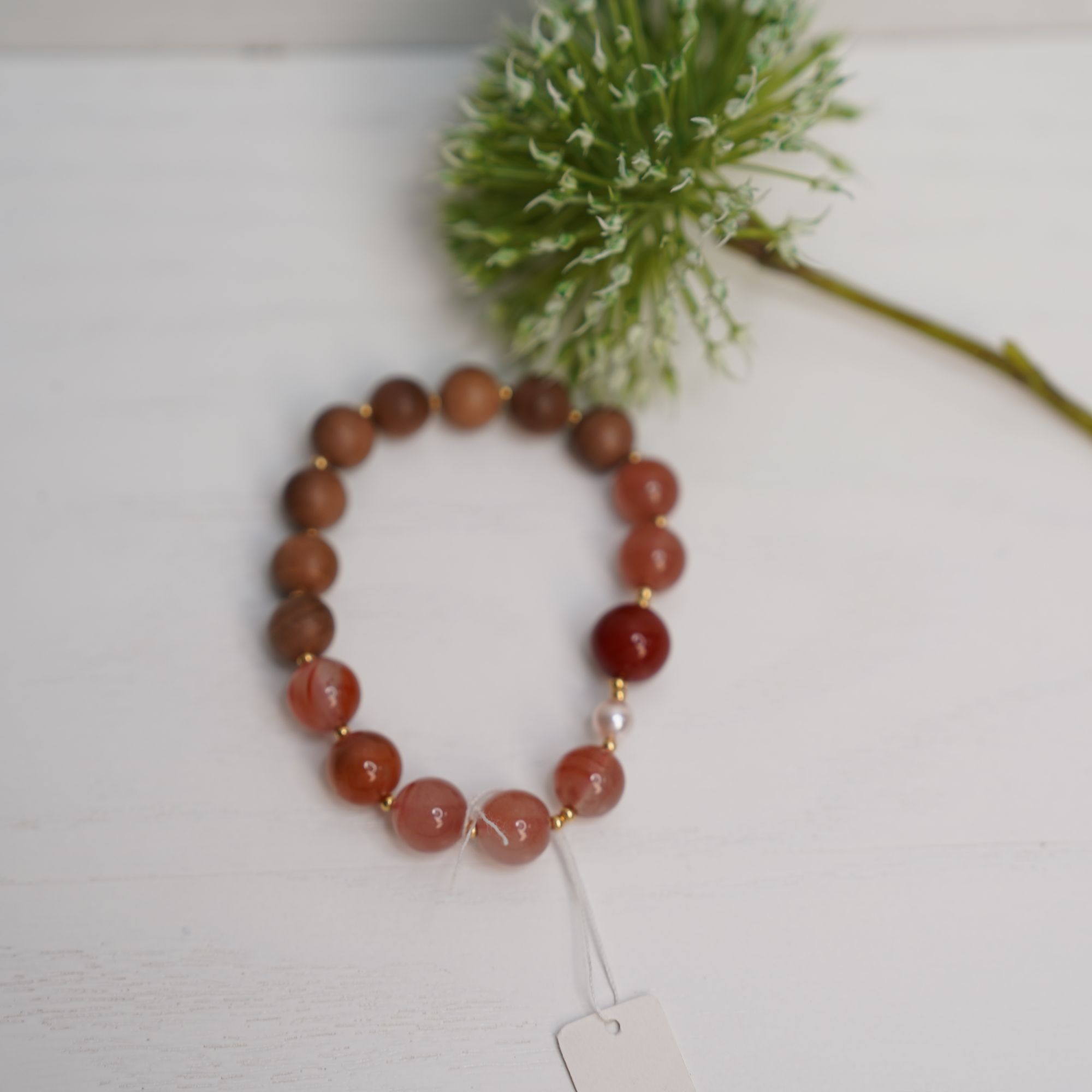 仙门.老山檀南红手串单圈AX005