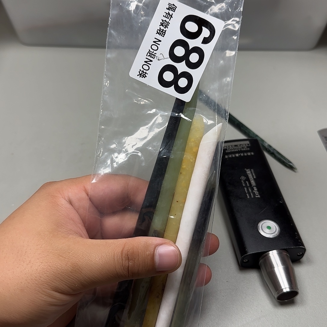 ❀***a未镶嵌蛇纹石玉发饰