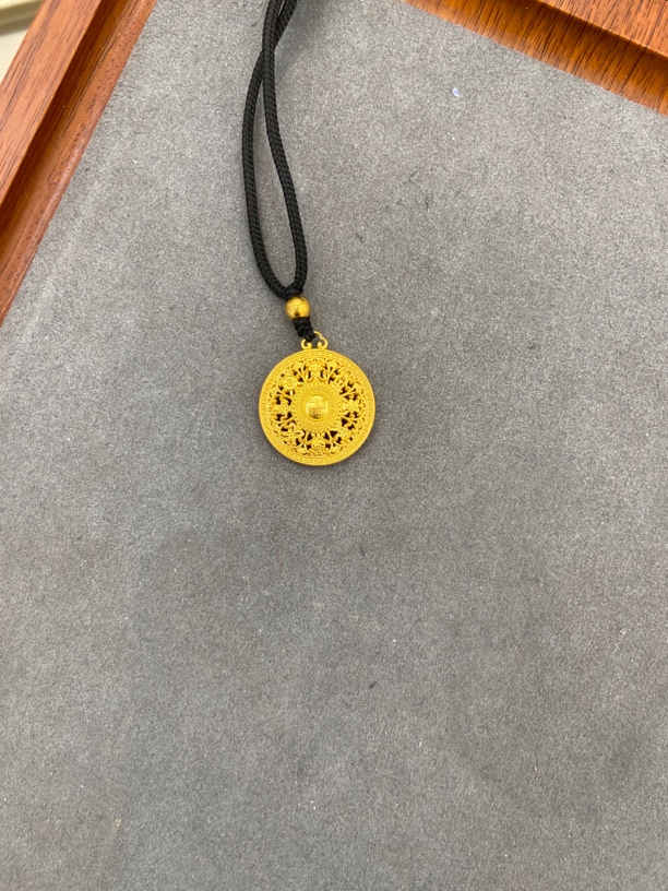足金999八宝罗盘吊坠