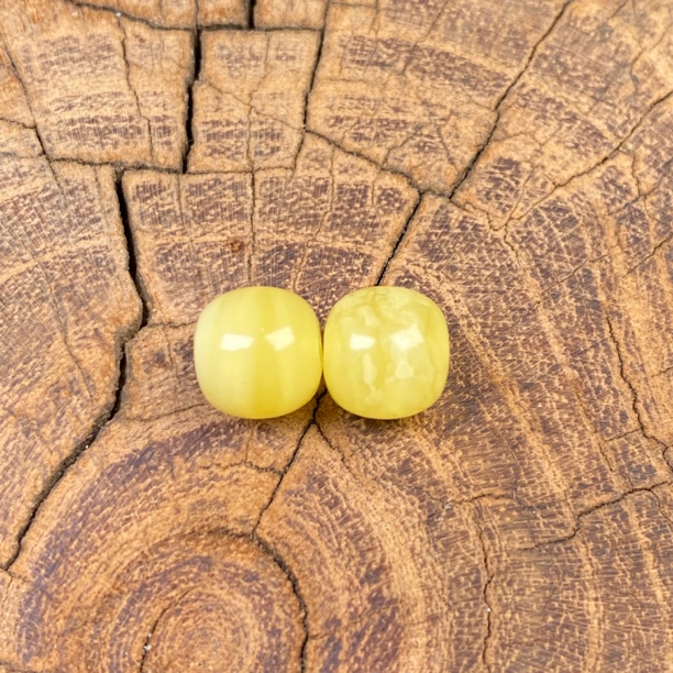 天然保真原矿俄料精工白花蜜蜡老型桶珠腰珠顶珠配珠DIY佛珠蜜蜡