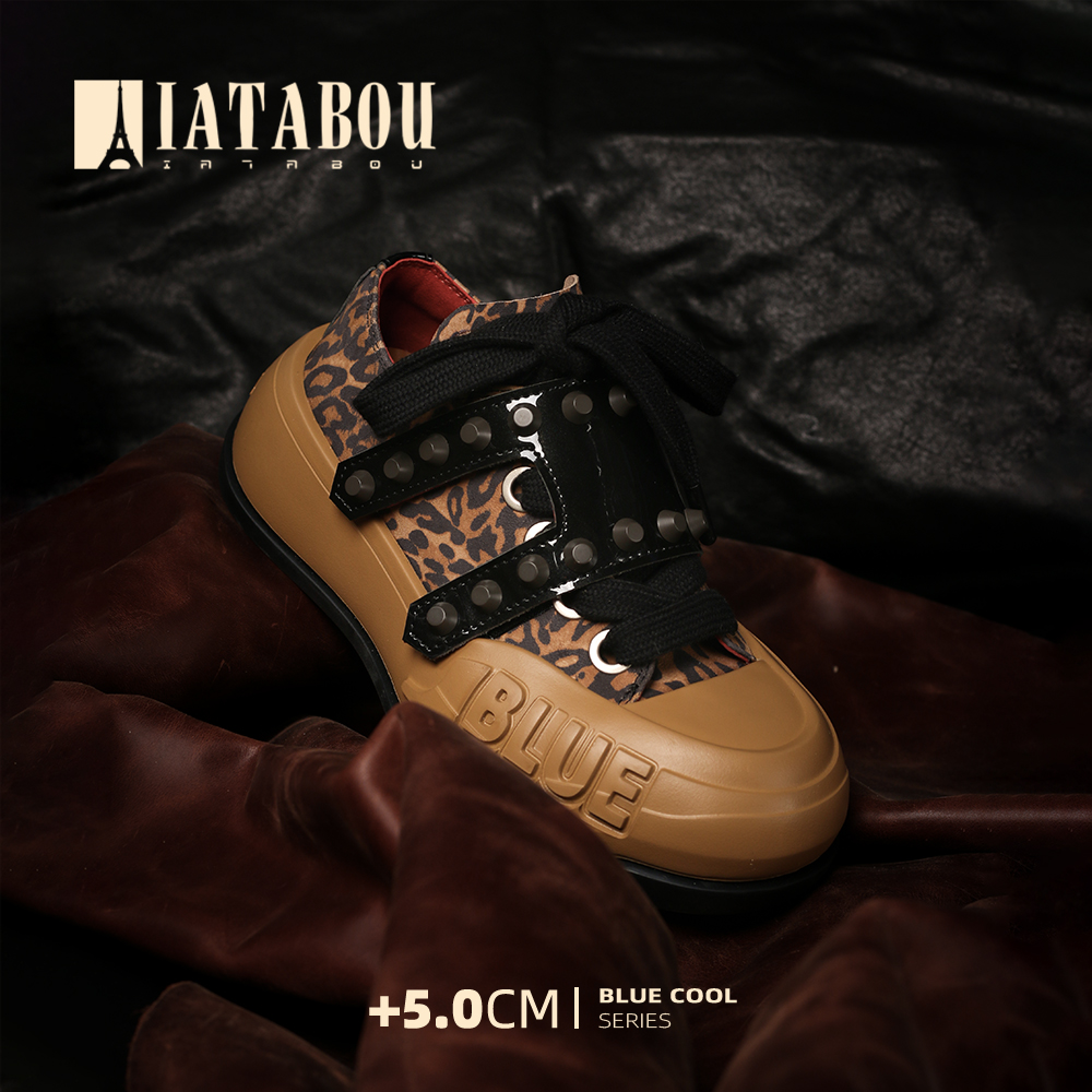 【新品上市】豹纹铆钉漆时尚潮流板鞋女鞋TA356173