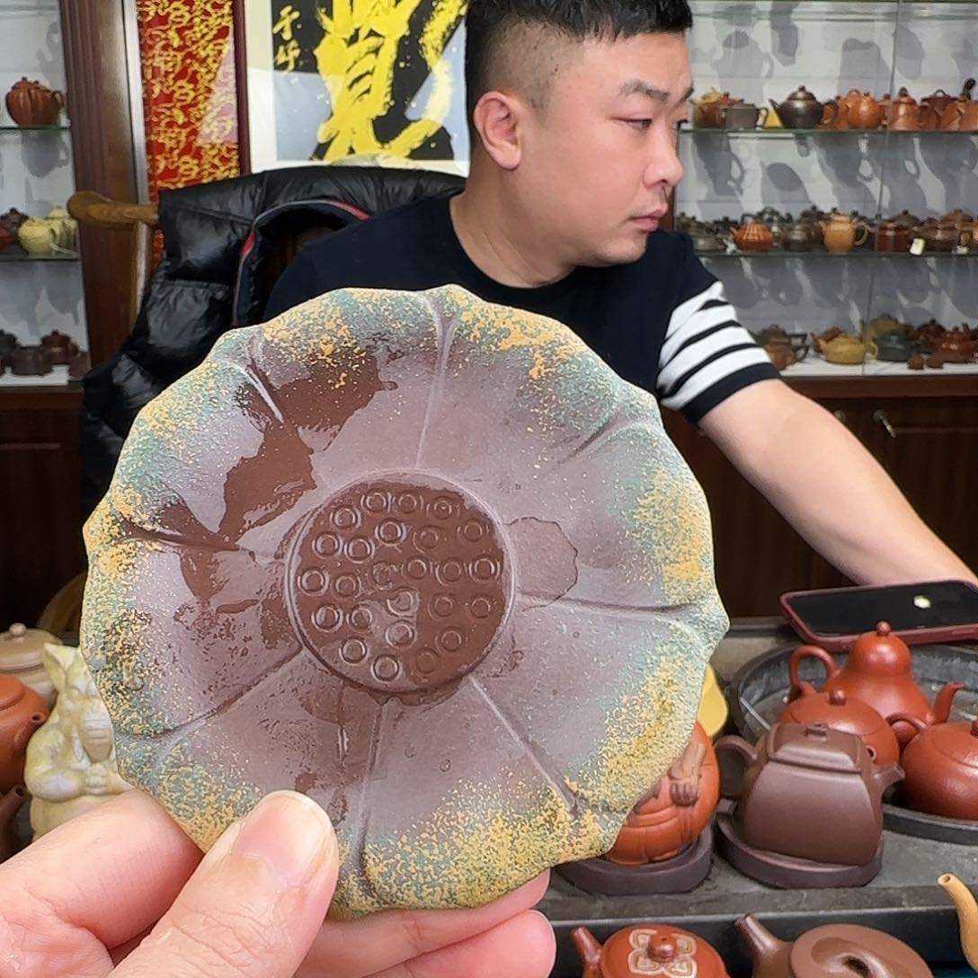 紫砂茶壶莲花杯垫