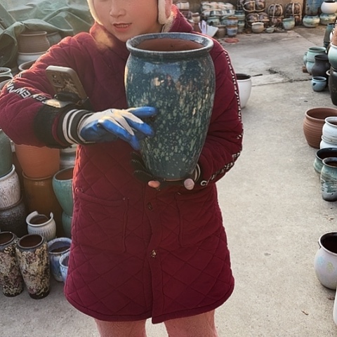 口17高29瑕疵盆子 