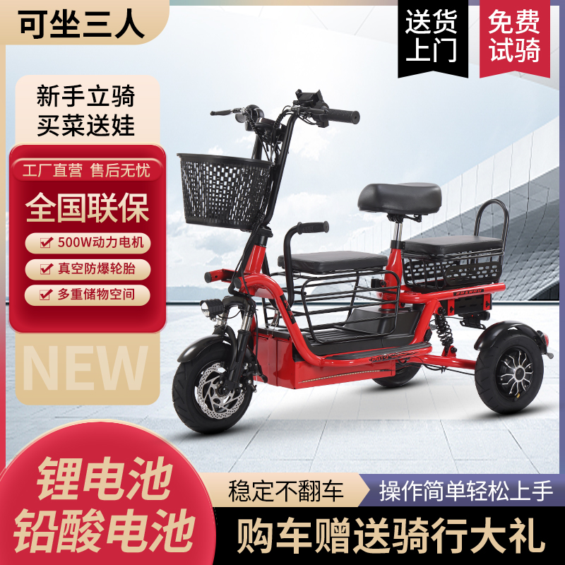 电动三轮车老人代步车家用小型乐骑1.0