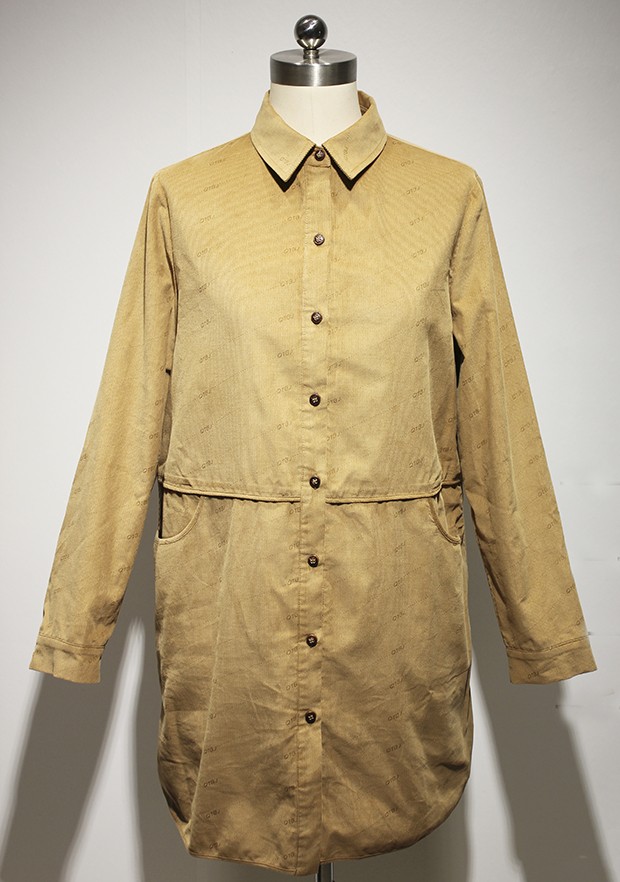 长袖中长款H型外套休闲时尚百搭2134400-1