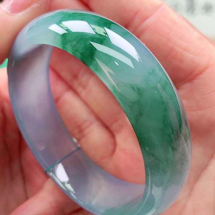 木***1翡翠未镶嵌手镯天然翡翠手镯